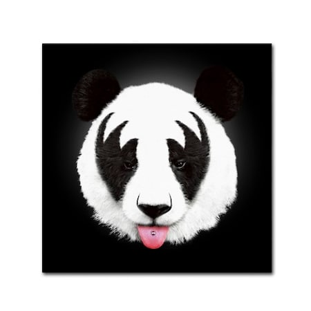 Trademark Fine Art Robert Farkas 'Kiss Of A Panda' Canvas Art, 24x24 ALI2240-C2424GG